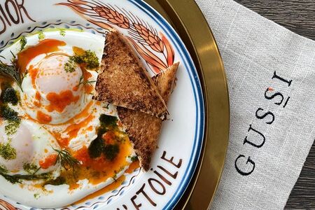 Конструктор Яйцо пашот из 2 яиц