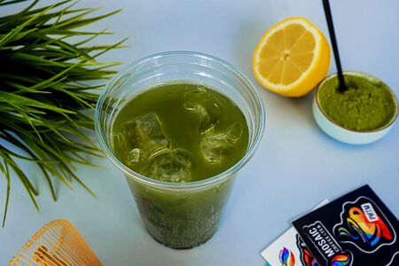 Матча-лимонад большой