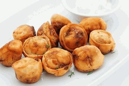 Пельмени жареные