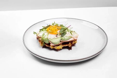 Картофельные вафли с индейкой