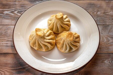 Хинкали жареные с бараниной