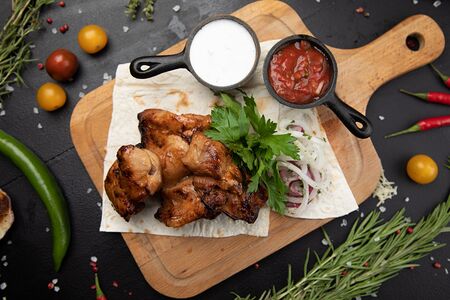 Шашлык из куриного бедра