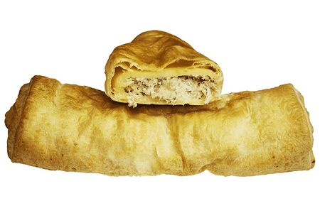 Штрудель с курицей и грибами