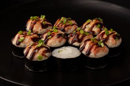 Запеченный с лососем тартар