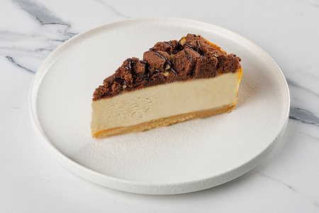 Карамельный Чизкейк с кусочками Брауни
