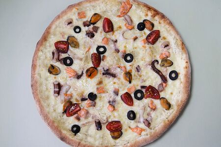 Пицца с морепродуктами