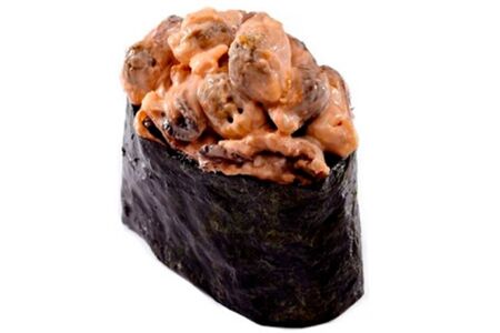 Спайси суши с мидиями 1 шт