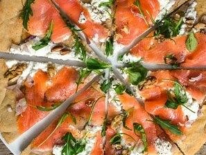 Пицца Лосось Огурец SIZE+