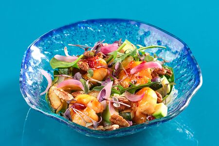 Креветка, авокадо, пекан