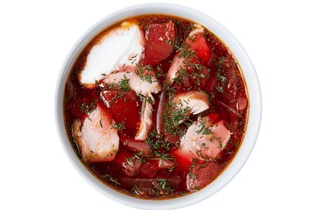 Борщ с курицей