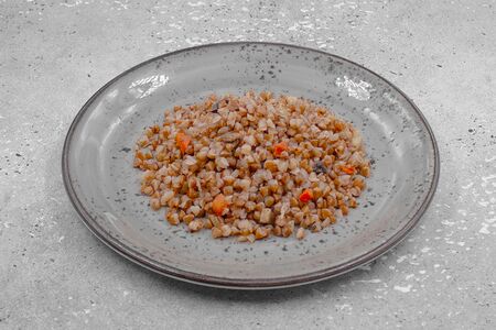 Гречка с грибами и овощами