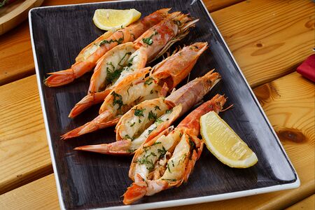 Лангустины гриль