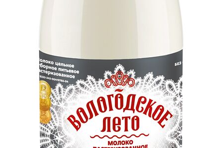 Бзмж Молоко питьевое пастеризованное Отборное 3.4-4% 930мл Вологодское Лето