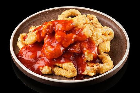 Кольца кальмара в кляре