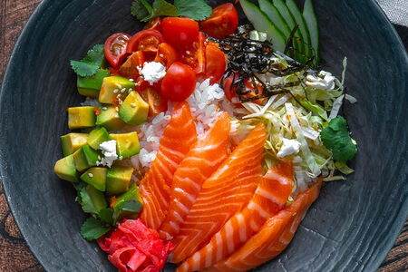 Поке с лососем