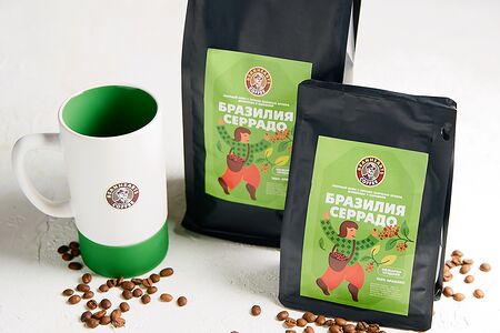 Зерновой кофе Бразилия Серрадо 1кг