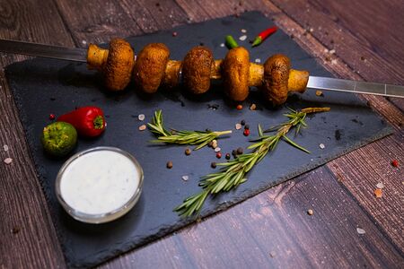 Шампиньоны на углях