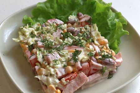 Салат с красной фасолью