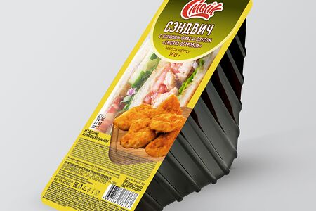 Сэндвич с куриным филе и соусом 1000 Островов