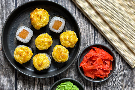 Запечённый с лососем