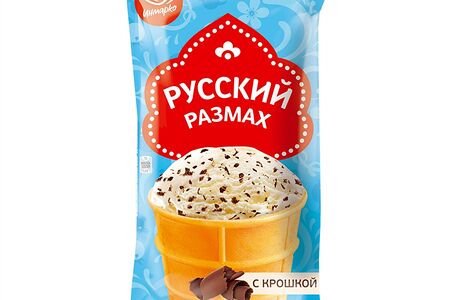 Мороженое Русский размах молочное с шоколадной крошкой
