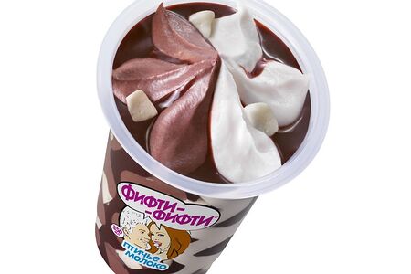 Фифти-фифти мороженое в стаканчике Птичье суфле