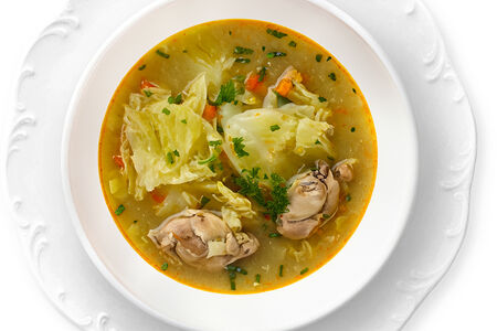 Щи с курицей