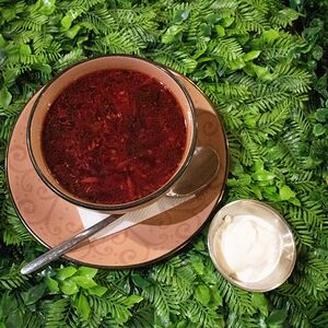 Борщ московский с мясом