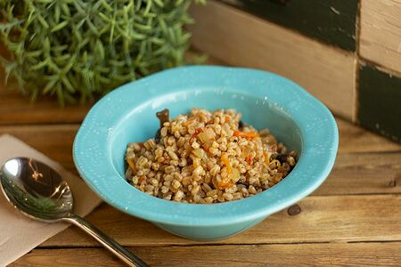 Каша полбяная с грибами