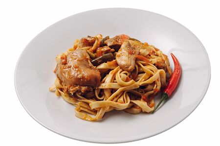 Удон с курицей