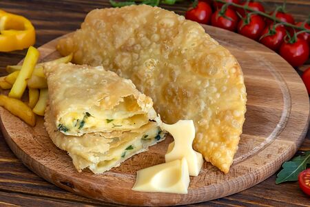 Чебурек с картофелем и сыром