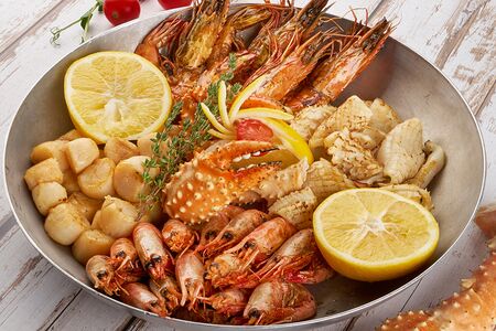 Краб Камчатский на гриле 