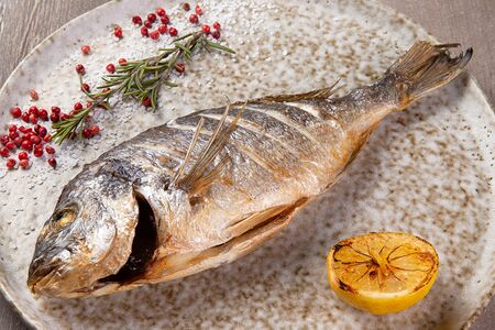 Дорадо на гриле