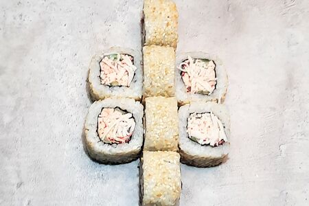 Калифорния краб с кунжутом