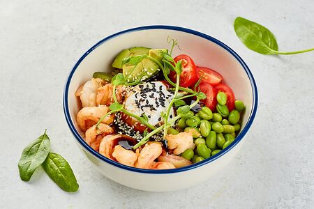 Боул с креветками