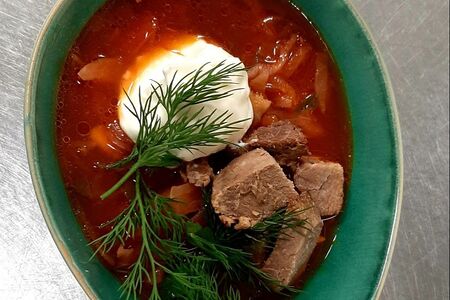 Борщ с говядиной