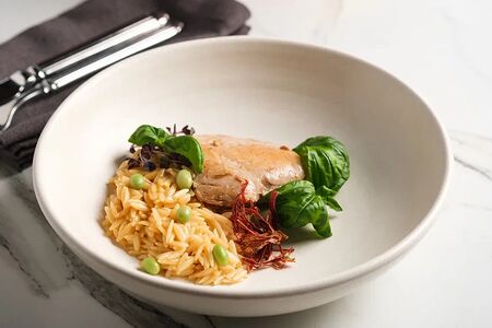 Орзо с цыпленком