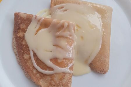 Блины со сгущенным молоком