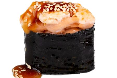 Гункан гриль с лососем