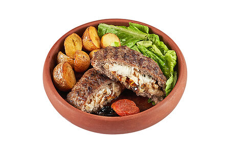 Бифштекс с начинокой из кураги, чернослива