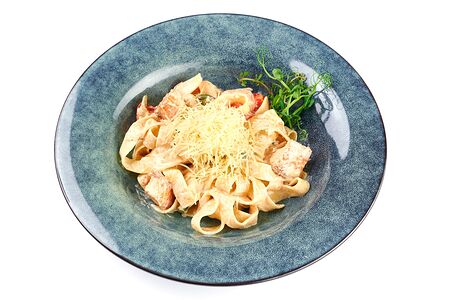 Паста с лососем