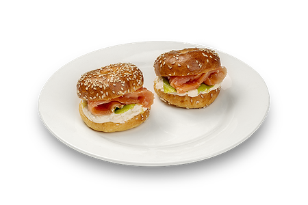 Бейглы с лососем