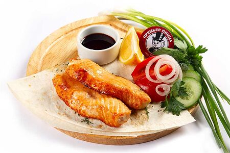 Семга на углях