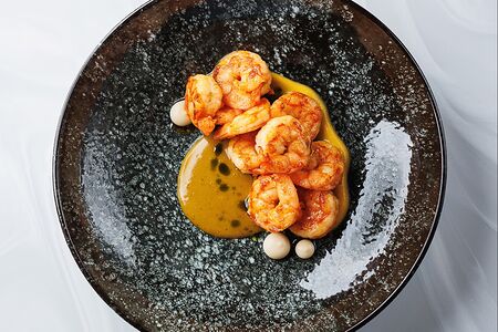 Жареные тигровые креветки