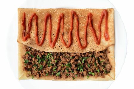 Блин с мясом