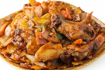 Крылья с картофелем
