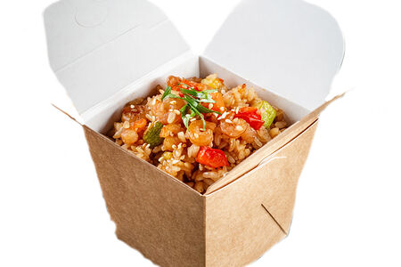 Тяхан с креветками