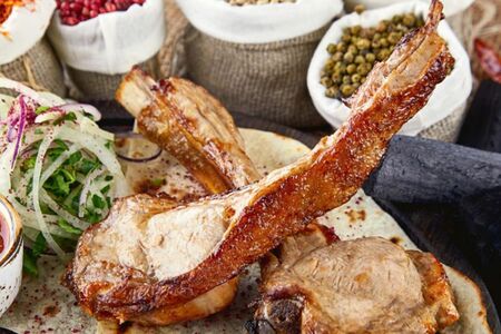 Шашлык из телячьей корейки