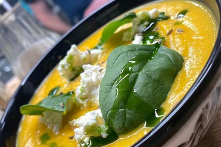 Суп тыквенный с имбирем