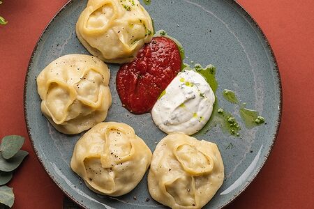 Манты с говядиной